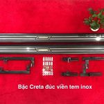 Bậc lên xuống Creta đúc viền tem inox