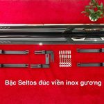 Bậc lên xuống xe Seltos đúc viền inox gương