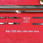 Bậc CX5 đúc viền tem inox